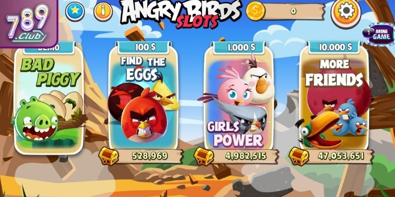 Tổng quan về thế giới Angry Birds Slots 789CLUB
